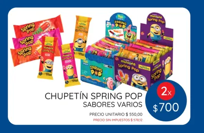PROMO SEPTIEMBRE SPRING POP 2X $700