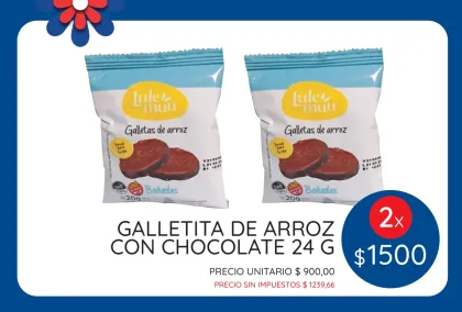 PROMO SEPTIMBRE GALLETA ARROZ CON CHOCOLATE