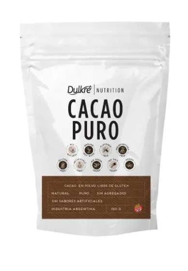 CACAO PURO DULKRE EN POLVO 120 GRS