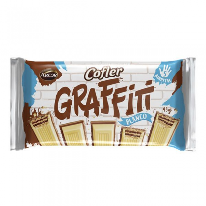 ARCOR CHOCOLATE GRAFITTI BLANCO 45G