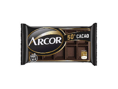 Chocolate Arcor cacao 50% 25Gr
