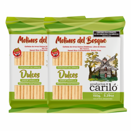 GALLETITAS ARROZ CARILO DULCE 150G