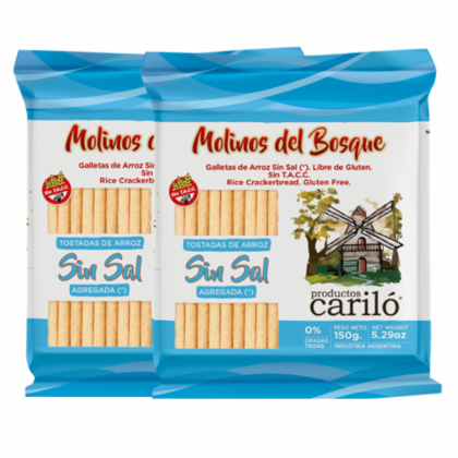 GALLETITAS ARROZ CARILO S/SAL150G