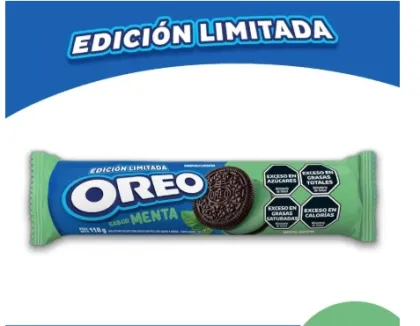 GALLETITA  OREO MENTA 118G