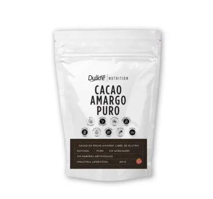 CACAO AMARGO PURO DULKRE EN POLVO 120 GRS
