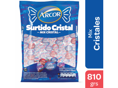 ARCOR CARAMELOS SURTIDO CRISTAL 810G