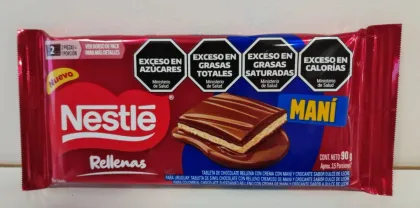 NESTLE CHOCOLATE  RELLENO DE  CREMA DE MANI 90 GRS