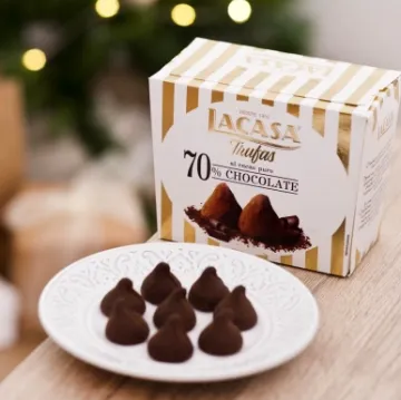 LA CASA BOMBONES TRUFAS 70% CACAO