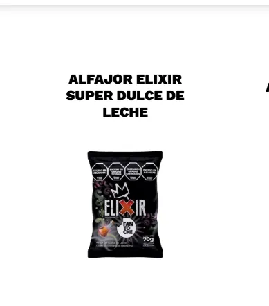 FANT ALFAJOR ELIXIR SUPER DDL 70 GR