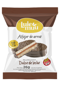 SPAR ALFAJOR ARROZ LULEMUU DDL NEGRO 27G