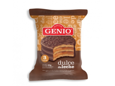 NEVARES ALFAJOR GENIO NEGRO TRIPLE U.