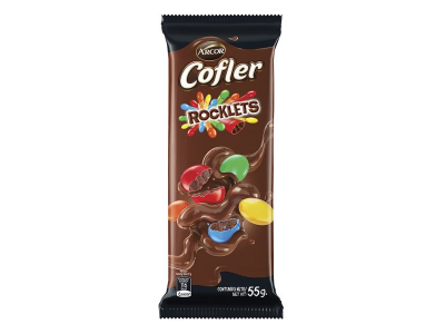 ARCOR CHOCOLATE COFLER ROCKLETS 55G