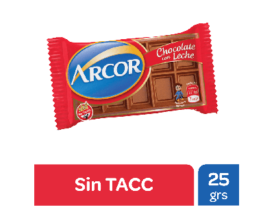 ARCOR CHOCOLATE LECHE 25G