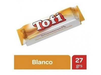 ARCOR CHOCOLATE TOFI BLANCO 27G