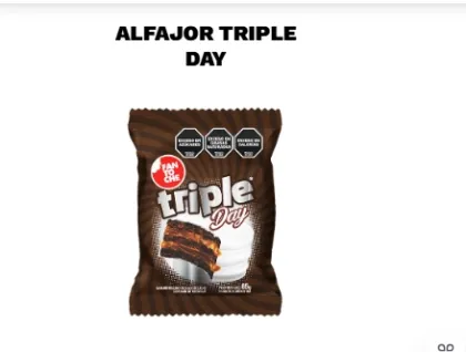 ALFAJOR FANTOCHE TRIPLE DAY 85 GRS