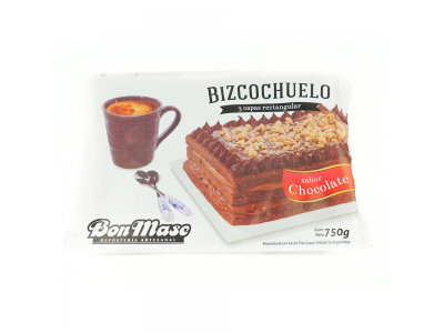 BOM  PANI BIZCOCHUELO CHOCOLATE  3 CAPAS 750G