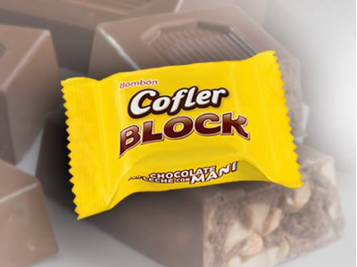 ARCOR BOMBON BLOCK CHOC/MANI