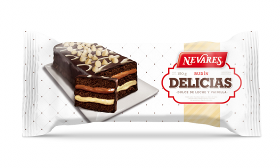 NEVARES BUDIN DELICIAS DULCE DE LECHE Y VAINILLA