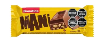 chocolate leche con man&iacute; Bonafide 30 gr