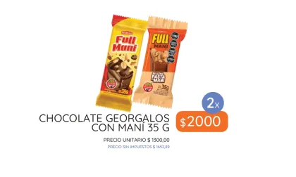 PROMO CHOCOLATE FULLMANI 2X$2000