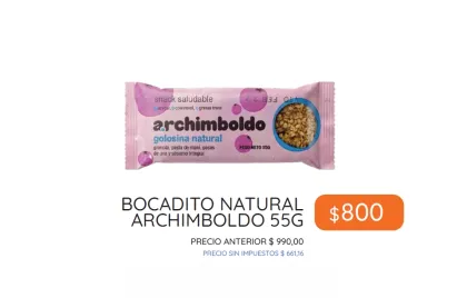 PROMO BOCADITO NATURAL $800