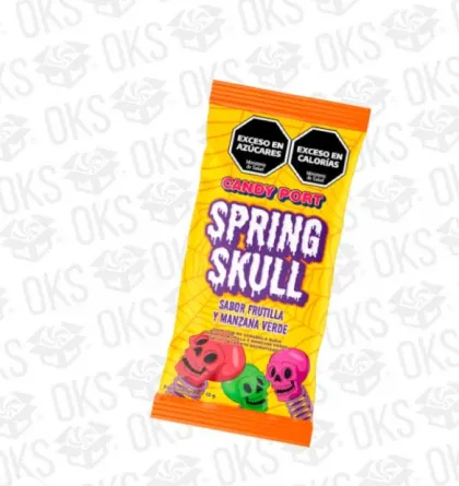 CANDY HALLOWEEN CHUPETIN SPRING SKULL