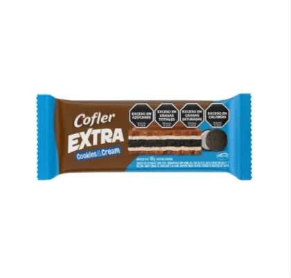 CHOCOLATE COFLER XTRA COOKIES AND CREAM 165 GRAMOS