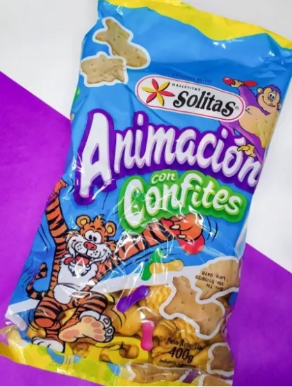 GALLETITAS SOLITAS ANIMACION 400 GRAMOS