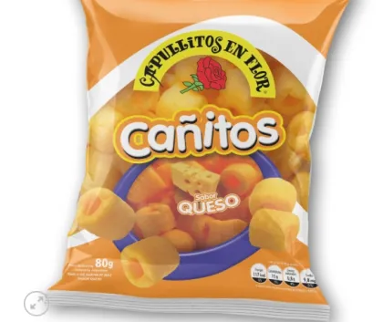 CA&Ntilde;ONCITOS DE QUESO CAPULLITOS 80 GRAMOS