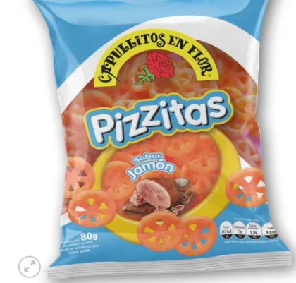 RUEDITAS DE PIZZA CAPULLITOS 80 GRAMOS