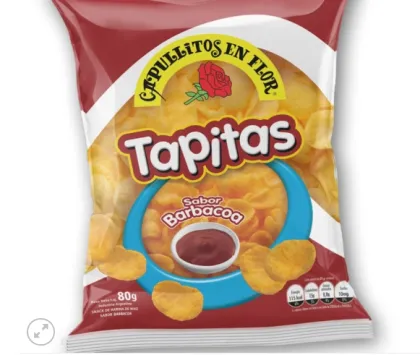 TAPITAS DE BARBACOA CAPULLITOS 80 GRAMOS