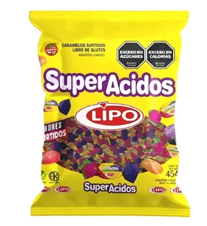 CARAMELOS SUPER ACIDOS 454 GRAMOS