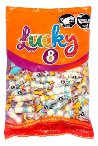 PASTILLAS LUCKY 8 385 GRAMOS