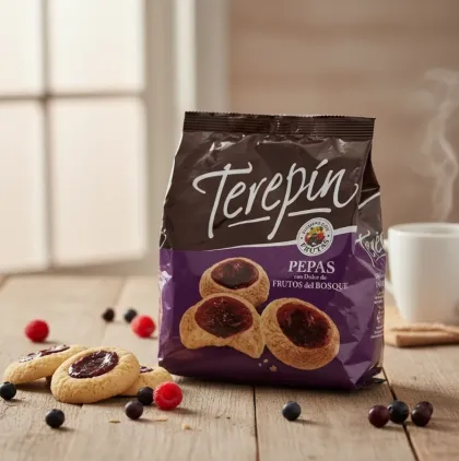 GALLETITAS PEPAS TEREPIN FRUTOS DEL BOSQUE 260 GRAMOS