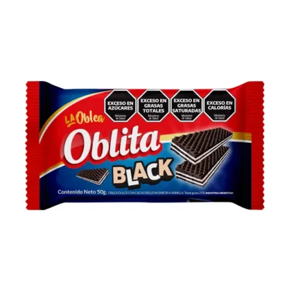 OBLEA OBLITA BLACK 50 GRAMOS