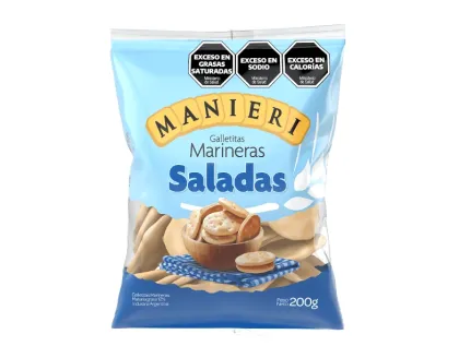 GALLETITAS MARINERAS SALADAS MANIERI 200 GRAMOS