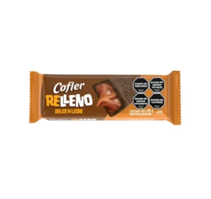 CHOCOLATE COFLER RELLENO DE DULCE DE LECHE