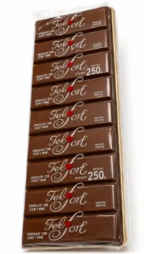 CHOCOLATE FELFORT TABLETA LECHE Y MANI X 250 grs