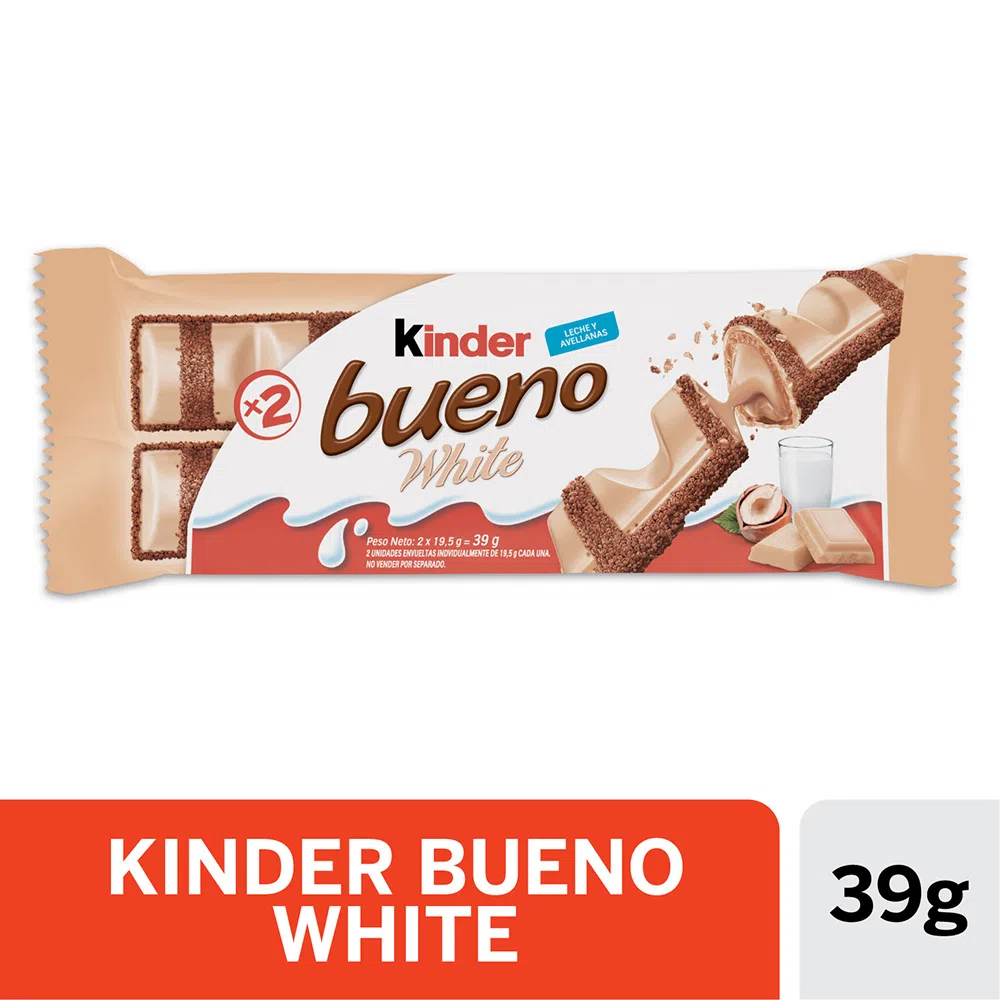 Kinder Bueno White Chocolate Hazelnuts Bars Multipack Morrisons
