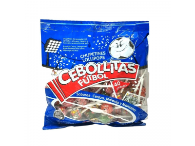 CHUPETINES CEBOLLITAS FUTBOL X 40U