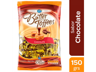 ARCOR CARAMELOS BUTTER TOFFEE CHOCOLATE 150G