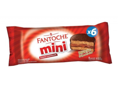 FANTOCHE ALFAJOR MINI CHOCOLATE X 6