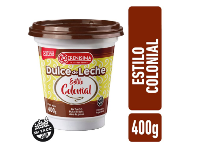 MAST LACTEO DULCE DE LECHE COLONIAL LA SERENISIMA 400G