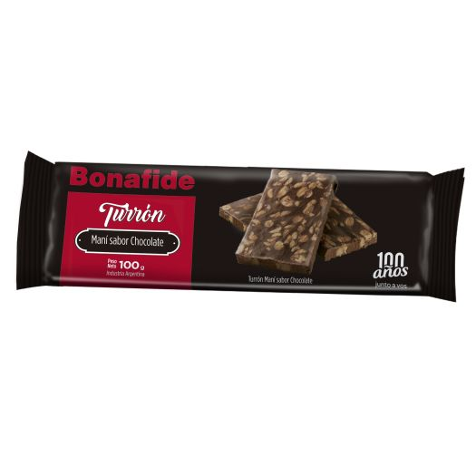 BONAFIDE TURRON MANI CON CHOCOLATE 100GR