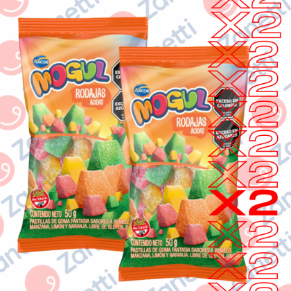 ARCOR GOMA MOGUL RODAJAS ACIDAS 50GR