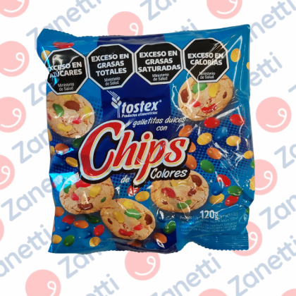 TOSTEX GALLETITA CHIPS COLOR 120G