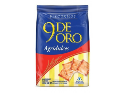 MOLINO GALLETITAS 9 DE ORO AGRIDULCES 100G