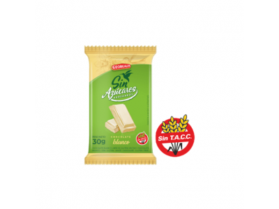 GEORGALOS CHOCOLATE BLANCO S/AZUCAR 30G