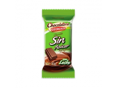 GEORGALOS CHOCOLATE LECHE S/AZUCAR 30G