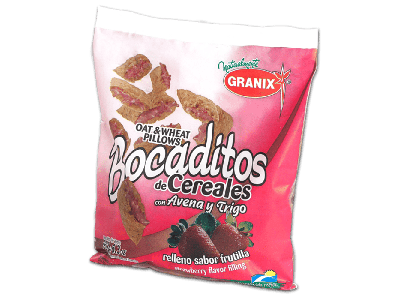 GRANIX BOCADITO RELLENO FRUTILLA 180G